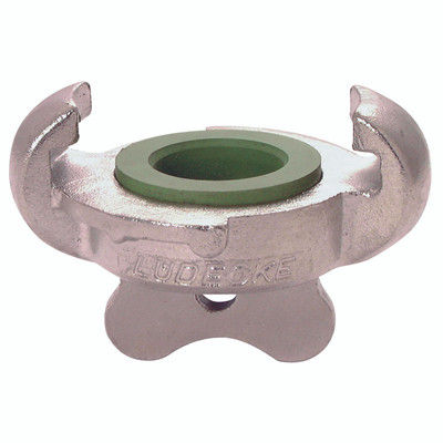 DIN 3489 S/S BLANK END WITH CHAIN - Blank End, Claw Distance 42mm, Stainless Steel, Claw Coupling, DIN 3489 Standard, Seal Material FKM, Working Temperature -30Ã‚Â°C to +200Ã‚Â°C, Maximum Working Pressure 16 bar, LudeckeAll images used are for illustra