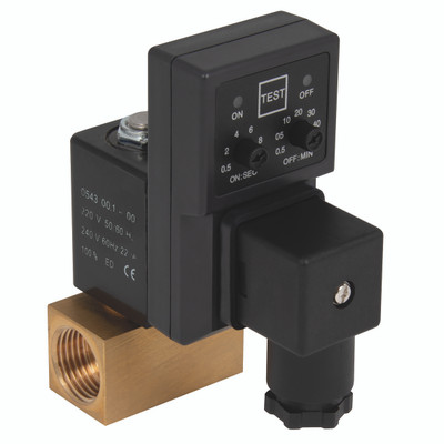 1/8" BR EASY 110V AC AUTO DRAIN - 1/8" BSP Parallel Female, Automatic Drain Valves, Easy Timer, Brass Valve, Orifice Size 4