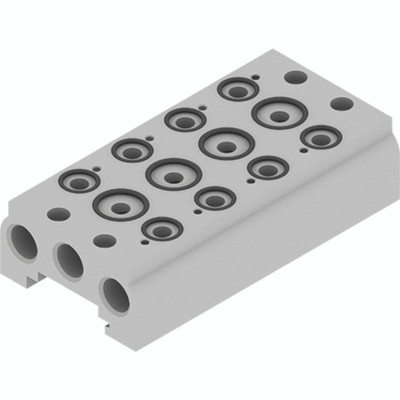4 STATION MANIFOLD BASE - ECO 22 Manifolds, Valves and Control, Complete Manifold, 2 Station, PneumaxAll images used are for illustrative purposes only
