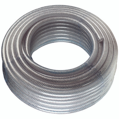 3/4"  ID BRAIDED BLUE   PVC X 30MTR - 25mm(1") Inside Diameter x 31mm Outside Diameter, RPVC, 30 Metre Coil, Medium Duty, Braided PVC Hose, BS6066 Standard, Transparent, Polyester Yarn, Working Temperature -20Ã‚Â°C to +65Ã‚Â°C, Maximum Working Pressure 9