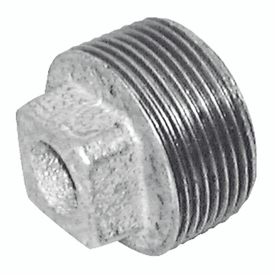 3"    BSPT MALE HOLLOW PLUG FIG147 GALV - 1" BSP Tapered Male, Malleable Iron Pipe Fitting, Galvanised, Plain Hollow Plug, Fig 3"    BSPT MALE HOLLOW PLUG FIG147 GALV - 1" BSP Tapered Male, Malleable Iron Pipe Fitting, Galvanised, Plain Hollow Plug, Fig