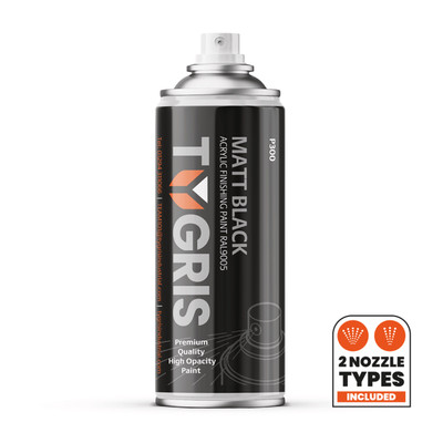 Tygris Matt Black Paint (RAL9005) 400ML - TYGRIS Matt Black Paint is an acrylic based top-coat paint that can be used for a professional finish on most substrates with exceptional ease of use, resulting in a high quality appearance Tygris Matt Black Paint (RAL9005) 400ML - TYGRIS Matt Black Paint is an acrylic based top-coat paint that can be used for a professional finish on most substrates with exceptional ease of use, resulting in a high quality appearance