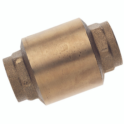 2" BSP FEM BRASS CHECK VALVE - 1" BSP Parallel Female, Type CV100, Opens at 20" W