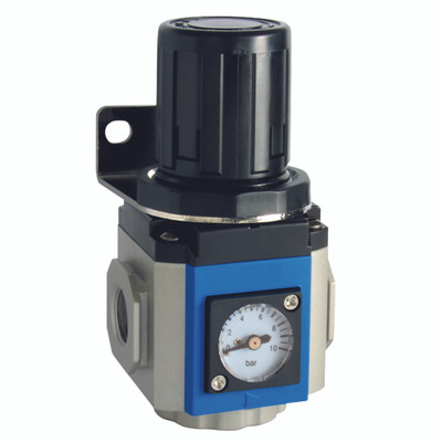 1/4" REGULATOR 300 SERIES GAUGE & BRKT - 1/4" BSP Parallel Female, Air Preparation, 300 Series, Regulator, Mounting Bracket and Gauge, 5000 Litres per Minute, Working Temperature -5Ã‚Â¬Ã¢Ë†Å¾C to +60Ã‚Â¬Ã¢Ë†Å¾C, Maximum Working Pressure 10 bar, KelmAll