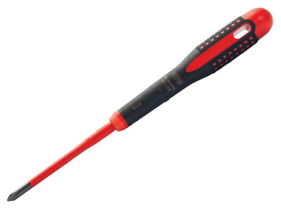 Bahco ERGO™ Slim VDE Insulated Phillips Screwdriver PH1 x 80mm - Bahco ERGO&trade; Slim VDE Insulated Screwdrivers with slim blades (reduced blade diameter) for Phillips head screws