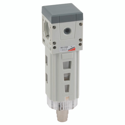 MD AUTO DRAIN FILTER 5UM NO INDICATOR - Series MD, Modular Filter, Auto Drain Filter, No Indicator, 25, Micron, Working Temperature  to 5Ã‚Â¬Ã¢Ë†Å¾C to +50Ã‚Â¬Ã¢Ë†Å¾C, Maximum Working Temperature 16 bar, CamozziAll images used are for illustrative purp