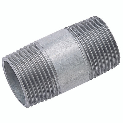 3/4"  BSPT X 1500MM BARREL NIPPLE GALV - 1/8" BSP Tapered Male, Malleable Iron Pipe Fitting, Galvanised, Barrel Nipple Medium Duty, Length 60mm, Maximum Working Temperature 200Ã‚Â°C, Maximum Working Pressure 16 bar, FTMAll images used are for illustrat