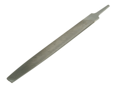 Bahco 1-110-12-2-0 Flat Second Cut File 300mm (12in) - For the same jobs as the hand file 100, but is sometimes preferred because its tapered shape enables the user to reach into angles and corners more easily