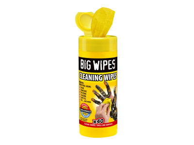 Big Wipes Cleaning Antiviral Wipes (Tub 40) - Big Wipes Cleaning Antiviral Wipes are designed for use by anyone who needs a very effective and immediately on-hand cleaning product