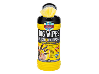 Big Wipes Multi-Purpose Pro+ Antiviral Wipes (Tub 80) - Big Wipes Multi-Purpose Pro&#43; cleaning wipes are made from a three-layered, quilted, power-fabric making them super tough, tear resistant and lint free