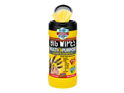 Big Wipes Multi-Purpose Pro+ Antiviral Wipes (Pro Pack Tub 120) - Big Wipes Multi-Purpose Pro&#43; cleaning wipes are made from a three-layered, quilted, power-fabric making them super tough, tear resistant and lint free
