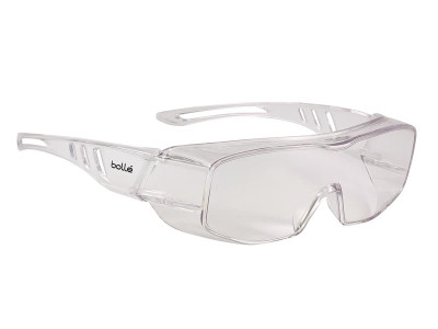 Bolle Safety Overlight OTG Goggles - Clear - The Boll&eacute; Overlight Goggles are a new generation of OTG (over the glasses) and fit over all standard prescription frames