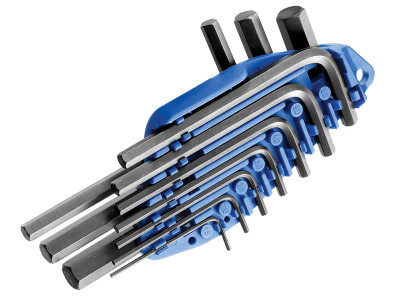Expert Metric Hexagon Key Short Arm Set, 10 Piece - The Expert By Facom E069253 Hexagon Key Set contains a selection of short arm hex keys finished in black phosphate