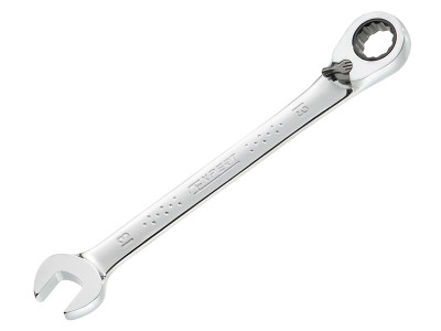 Expert Ratcheting Spanner 10mm - The Expert by Facom Ratchet Combination Spanners have a 5&deg; ratcheting head and a 12-point OGV&reg; ring end, which is angled at 15&deg; from the handle axis (increment angle 30&deg;)