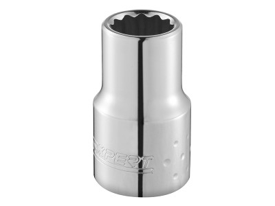 Expert Bi-Hexagon Socket 12 Point 3/8in Drive 21mm - The Britool 3/8in Drive 12-point sockets (metric) are crafted from chrome vanadium steel with a high chrome finish