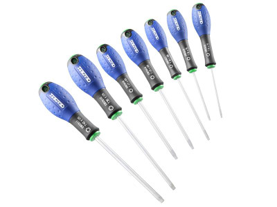 Expert Screwdriver Set, 7 Piece - These Britool screwdrivers have a bi material ergonomic comfortable and effective handle