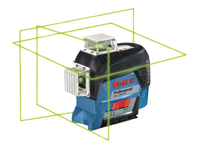 Bosch GLL 3-80 CG Professional Line Laser - The Bosch GLL 3-80 CG Professional Line Laser provides excellent visual clarity provided by its green lasers which offer superior visibility compared with red lines