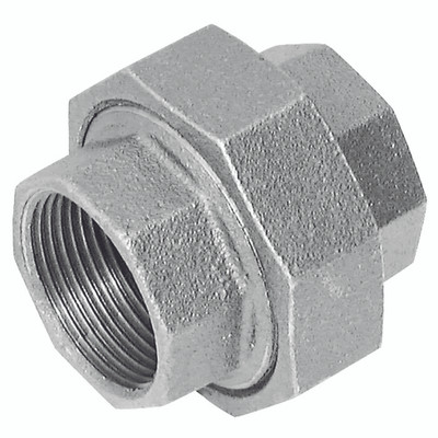 1.1/2"BSPT FEM EQUAL UNION FIG256 GALV - 1" BSP Tapered Female, Malleable Iron Pipe Fitting, Galvanised, Equal Union, Iron to Iron Spherical Seat, Fig 1.1/2"BSPT FEM EQUAL UNION FIG256 GALV - 1" BSP Tapered Female, Malleable Iron Pipe Fitting, Galvanised, Equal Union, Iron to Iron Spherical Seat, Fig