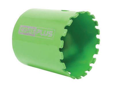 Coreplus DMPHS44 Diamond Holesaw 44mm - The CorePlus Diamond Holesaw provides professional, fast, clean cutting on a wide range of materials, from hard porcelain tile and stone to cement board and fibreglass