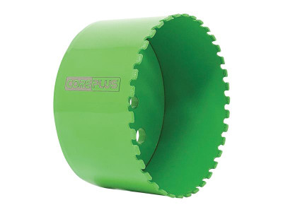 Coreplus DMPHS83 Diamond Holesaw 83mm - The CorePlus Diamond Holesaw provides professional, fast, clean cutting on a wide range of materials, from hard porcelain tile and stone to cement board and fibreglass