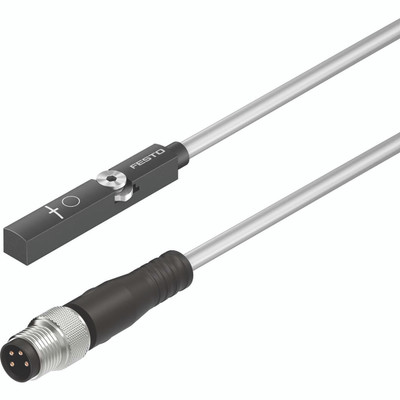 SME-8M-DS-24V-K-2  5-OE N/O REED - Proximity Sensor Sme-8M-Ds-24V-K-5,0-Oe Electric, with Reed Contact, for Drives with T-Slot, Assembly From Above, with Cable