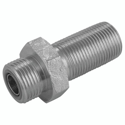 1.11/16" ORFS M/M BULKHEAD ONLY - 9/16" ORFS Male, Hydraulic Adaptor Steel, No Locknut, Bulkhead, Zinc Plated Mild Steel, Maximum Working Pressure 289 bar, Burnett & HillmanAll images used are for illustrative purposes only 1.11/16" ORFS M/M BULKHEAD ONLY - 9/16" ORFS Male, Hydraulic Adaptor Steel, No Locknut, Bulkhead, Zinc Plated Mild Steel, Maximum Working Pressure 289 bar, Burnett & HillmanAll images used are for illustrative purposes only