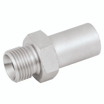 3/4" BSP MALE X 3/4" NB STANDPIPE ADAPT - 1/4" BSP Parallel Male x 1/4" Nominal Bore, Hydraulic Imperial Compression Fitting, Standpipe, Maximum Working Pressure 690 bar, Steel, Betabite HydraulicsAll images used are for illustrative purposes only
