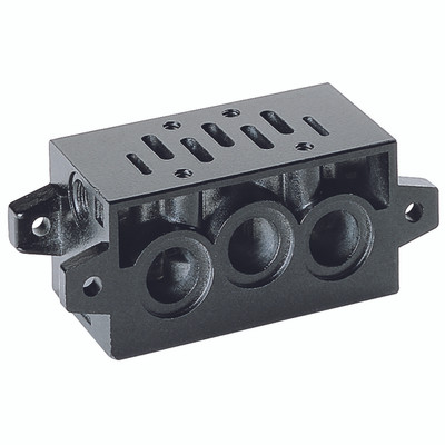 ISO 1 SUB-BASE  COMMON EXHAUST & INLETS - Series 9, Manifold Sub-base, With Common Exhausts & Inlets, To suit ISO 1,CamozziAll images used are for illustrative purposes only ISO 1 SUB-BASE  COMMON EXHAUST & INLETS - Series 9, Manifold Sub-base, With Common Exhausts & Inlets, To suit ISO 1,CamozziAll images used are for illustrative purposes only