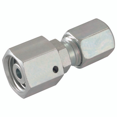 RED INSERT L.DUTY 35X28 - 10mm Outside Diameter x 6mm Outside Diameter, Hydraulic DIN 2353 Compression Fitting, Light Duty, Reducing Coupling, Chromium Plated Steel, Maximum Working Pressure 500 bar, Danfoss WaltechAll images used are for illustrative