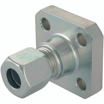 STR FLANGE COUP 35 SER 15MM OD LD - 10 mm Outside Diameter, Hydraulic DIN 2353 Compression Flange Coupling, Straight, 35 Series, Chromium Plated Steel, Maximum Working Pressure 315 bar, Danfoss WaltechAll images used are for illustrative purposes only