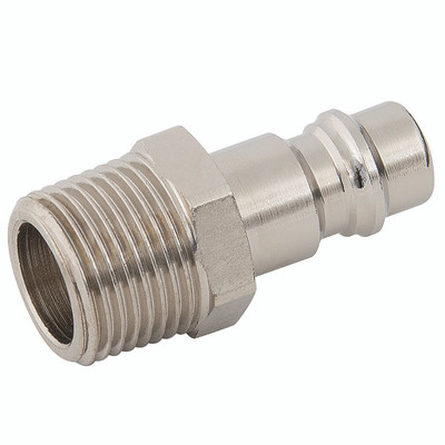 3/8" BSPT MALE PLUG BRASS NICKEL PLATED - 1/4" BSP Taper Male Plug, Un-valved, Series 95/96KS, Push-in, Pneumatic Quick Release, Non Valved, Brass Nickel Plated, Working Temperature -20°C to +100°C, Maximum Working Pressure 35 bar, Parker RectusA 3/8" BSPT MALE PLUG BRASS NICKEL PLATED - 1/4" BSP Taper Male Plug, Un-valved, Series 95/96KS, Push-in, Pneumatic Quick Release, Non Valved, Brass Nickel Plated, Working Temperature -20°C to +100°C, Maximum Working Pressure 35 bar, Parker RectusA