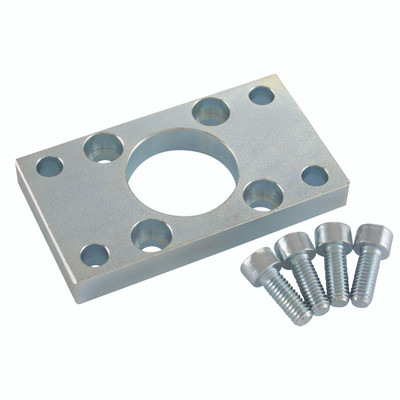 FRT/REAR FLANGE MTG FOR 80MMØ ISO CYL - Pneumatic Cylinder Accessory, Front/Rear Flange, FA, ISO15552 Mounting, to Suit KI 100mm Nominal Bore Cylinder, Aluminium Alloy, KelmAll images used are for illustrative purposes only