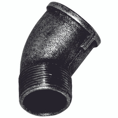 1.1/4"BSPT M/F 45 ELBOW FIG156 BLACK - 1