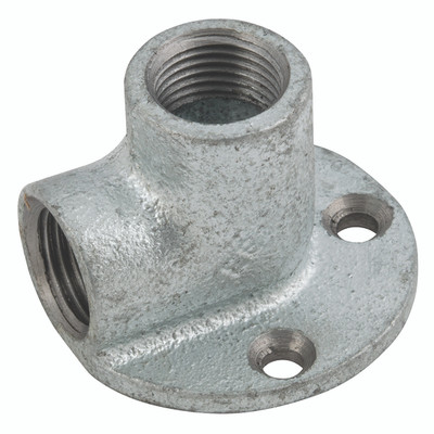 3/4" FEM BSPP EQUAL BRACKET ELBOW GALV - 1/2" BSP Parallel Female, Malleable Iron Pipe Fitting, Galvanised, Equal 90Ã‚Â° Bracketed Elbow, Fig