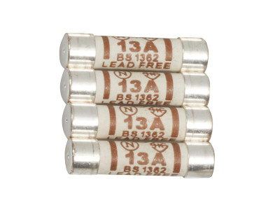 Deta Vimark 13A Fuse (Pack Of 4) - Pack of 4 Deta Vimark 13A replacement Fuses for use in domestic mains plugs and fused spurs