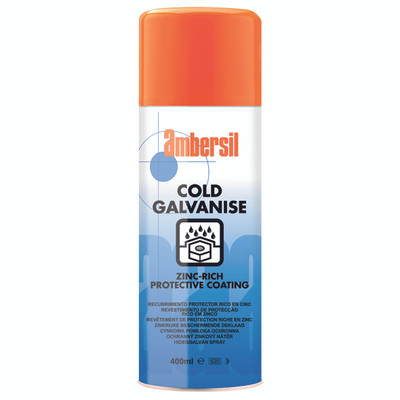COLD GALV SPRAY Z-RICH PROT COAT 400ML - Anti-Corrosion, Zinc Rich Protective Coating, Cold Galvanise Spray, 400ml Aerosol, AmbersilAll images used are for illustrative purposes only
