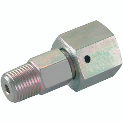 10MM OD X 1/4"  NPT  STANDPIPE STEEL (L) - 1/4" NPT Male x 10mm Outside Diameter, Hydraulic DIN 2353 Compression Fitting, Light Duty, Adjustable Stud Coupling, Chromium Plated Steel, Maximum Working Pressure 250 bar, Danfoss WaltechAll images used are