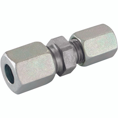 20MM X 16MM OD REDUC COUPLER STEEL (S) - 16mm Outside Diameter x 12mm Outside Diameter, Hydraulic DIN 2353 Compression Fitting, Heavy Duty, Straight, Chromium Plated Steel, Maximum Working Pressure 620 bar, Danfoss WaltechAll images used are for illust 20MM X 16MM OD REDUC COUPLER STEEL (S) - 16mm Outside Diameter x 12mm Outside Diameter, Hydraulic DIN 2353 Compression Fitting, Heavy Duty, Straight, Chromium Plated Steel, Maximum Working Pressure 620 bar, Danfoss WaltechAll images used are for illust