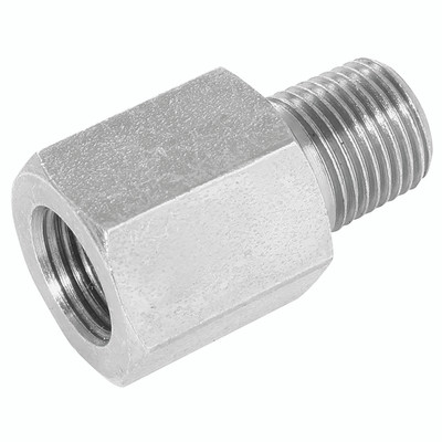 1/2" NPTF X 3/4" NPTF M/F EXTENDED ADPTR - 1/8" NPT Male x 1/8" NPT Female, Hydraulic Adaptor Steel, Extended, Zinc Plated Mild Steel, Maximum Working Pressure 350 bar, Burnett & HillmanAll images used are for illustrative purposes only