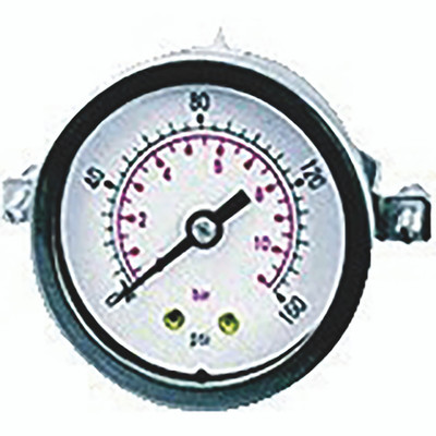 GAUGES 50MM PAN MTG 1/8 BACK - 1/8" BSP Taper Male, Back Connection, Panel Mounted Dry Gauge, 50mm Gauge Diameter, Working Pressure 0 to 1 barAll images used are for illustrative purposes only
