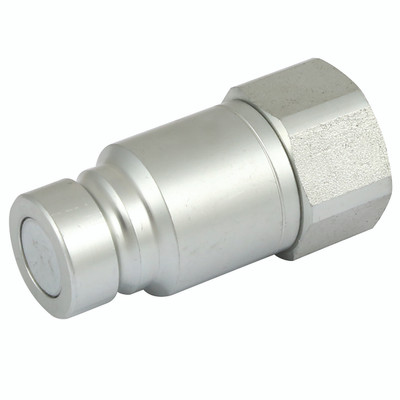 1/2" BODY X 1/2" BSPP H/P STEEL PLUG - 1/2" BSP Parallel Female, Valved, Hydraulic Quick Release, Plug, Flat Face ISO 16028 Profile, High Pressure, Steel, Nitrile Seal, ISO 16028 Standard, Working Temperature -25ï¿½C to +120ï¿½C, Maximum Working Pressure