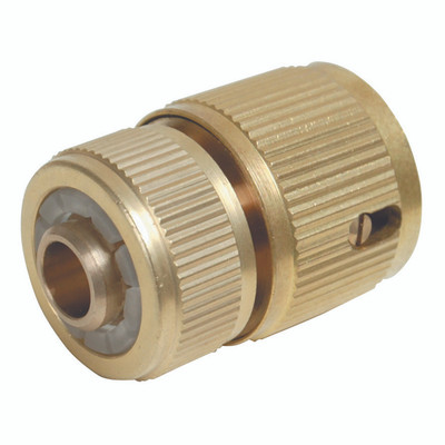 BRASS QUICK CONNECTOR - 1/2" Quick Connect, Spray Gun Accessory, Quick Connector with Auto Stop, Brass, HiprhoAll images used are for illustrative purposes only