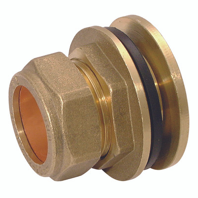 35MM OD TANK CONNECTOR & WASHER - 15mm Outside Diameter, Metric Plumbing Compression Fitting, Tube, Tank Connector & Washer, Brass, Air-ProAll images used are for illustrative purposes only