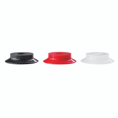 M/F + F/STRUC CUP  20MM M5 WHT SIL - 20mm Suction Area Diameter, IRHD of 60, Vmeca Suction Cup, FF Series, Nitrile Mark Free Flat Structure Suction Cup, Black, Working Temperature -20Â°C to +110Â°C, VmecaAll images used are for illustrative purposes on