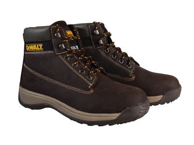 Dewalt Apprentice Hiker Nubuck Boots Brown UK 11 EUR 46 - The DEWALT Apprentice Hiker Boots have nubuck and full grain leather uppers which are hard-wearing with an antibacterial insole with dual density seat