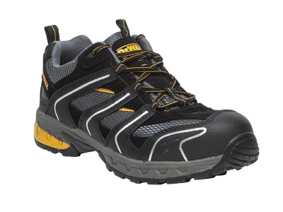 Dewalt Cutter Safety Trainers Black UK 8 EUR 42 - The DEWALT Cutter Safety Trainers have a lightweight synthetic upper with a padded tongue and collar for added comfort