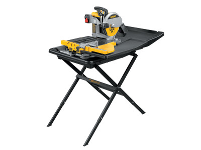 Dewalt D24000 Wet Tile Saw with Slide Table 1600W 110V - The DEWALT D24000 Wet Tile Saw with Slide Table is used for cutting tiles and a number of other building materials including ceramic, natural stone and composite material, interior and exterior t