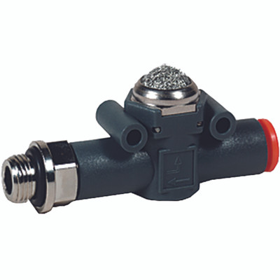 LINE-ON-LINE QEV 6MM TO G1/8 SIL/EXHAUST - 1/8" BSP Parallel Male x 6mm OD, In-line Quick Exhaust Valve, Silenced Exhaust, Working Temperature -20Ã‚Â°C to +60Ã‚Â°C, Maximum Working Pressure 10 bar, Metal WorkAll images used are for illustrative purpose
