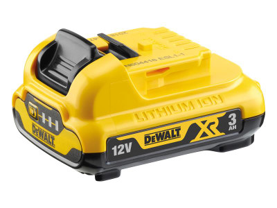 Dewalt DCB124 XR Slide Battery Pack 12V 3.0Ah Li-ion - The DEWALT XR Slide Li-Ion Battery Pack has a compact, lightweight design