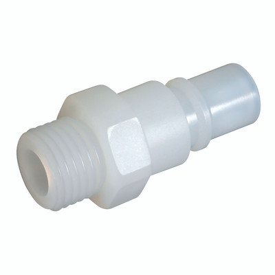 1/4" BSP MALE PVDF PLUG - 1/4" BSP Parallel Male Plug without Valve, Male, BSP Parallel, RectuChem Series 48KA, Thermoplastic, Pneumatic Quick Release, Non Valved, RectuChem, Working Temperature -20°C to +120°C, Maximum Working Pressure 8 bar, Parke 1/4" BSP MALE PVDF PLUG - 1/4" BSP Parallel Male Plug without Valve, Male, BSP Parallel, RectuChem Series 48KA, Thermoplastic, Pneumatic Quick Release, Non Valved, RectuChem, Working Temperature -20°C to +120°C, Maximum Working Pressure 8 bar, Parke